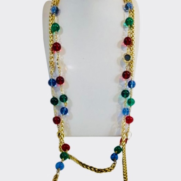 VINTAGE CHANEL GRIPOIX Sautoir NECKLACE - Picture 2 of 13